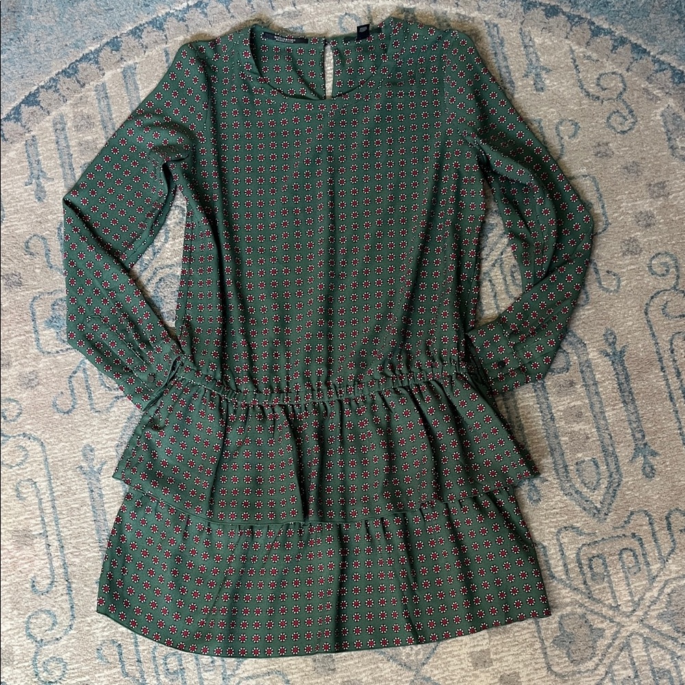 Scotch & Soda Green Long Sleeve Dress